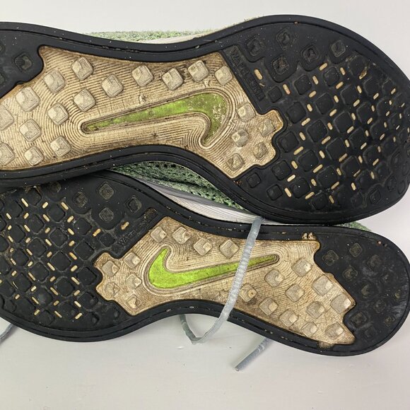 Nike Flyknit Racer Running Shoes Men's 9 Pistachio Green Sneakers 526628 103 - Picture 14 of 16